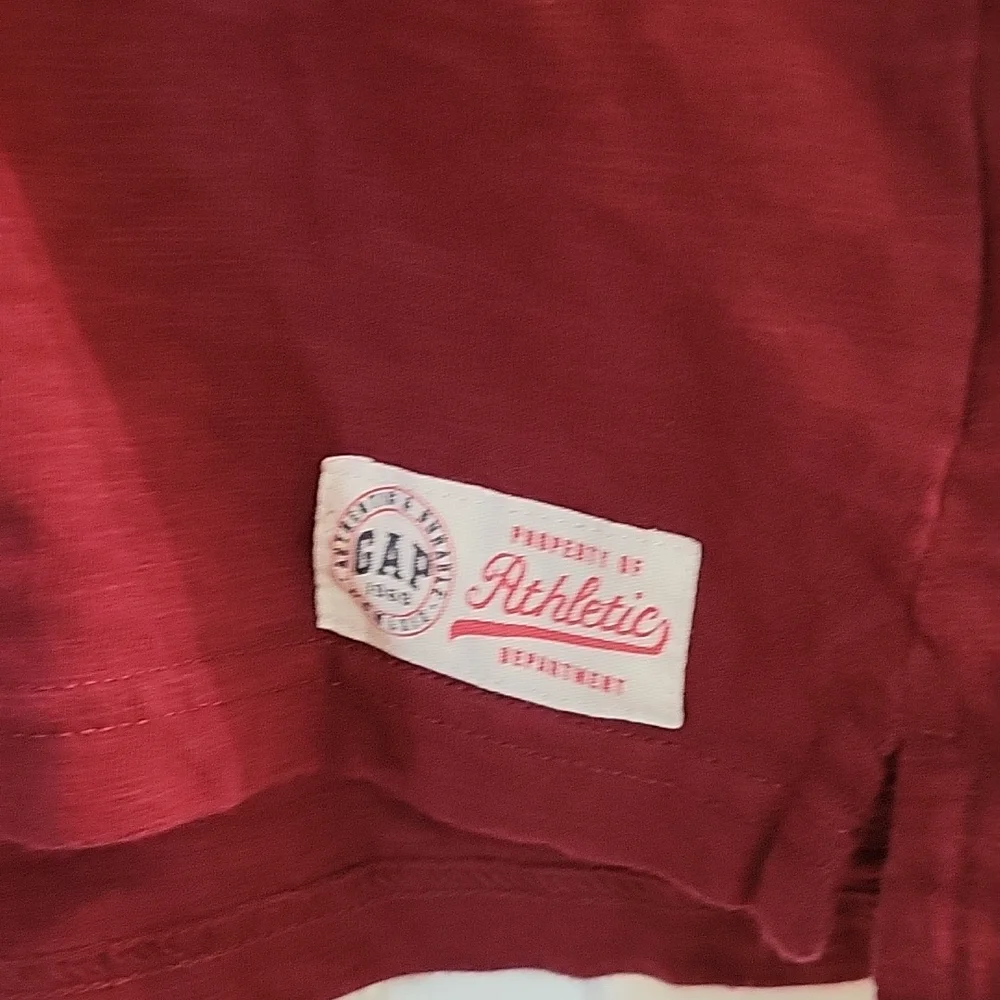 Gap striped team player white blue burgandy polo xxl